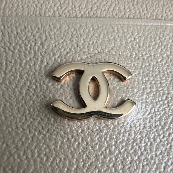 Auth Chanel Vintage Classic CC Logo Beige Flat Card Holder - Excellent - Picture 4 of 13